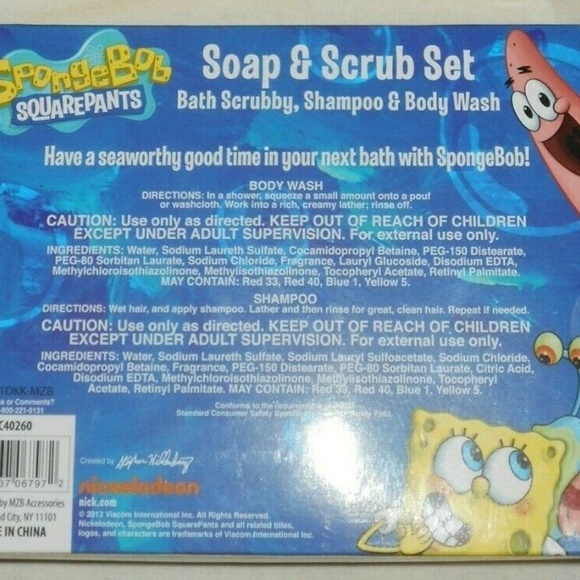 Rare 4 Piece SpongeBob SquarePants bath set - Picture 4 of 4